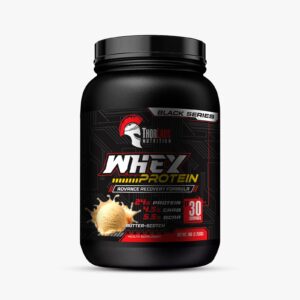 ThorLabs Black Series Whey Protein 1kg | 30 Servings, 5.5g BCAA | Advanced Recovery Formula | Fast Absorption | Butter Scotch Flavor