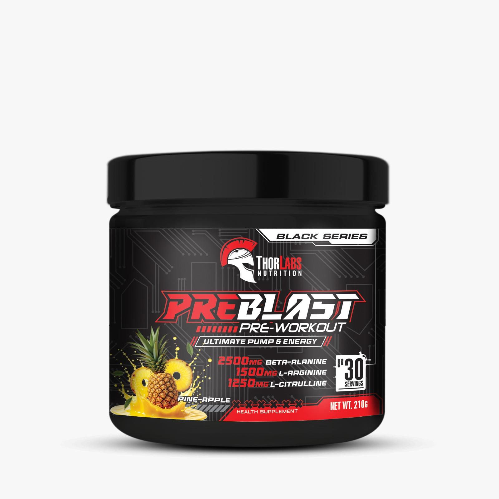 Thor Labs Pre Blast Pre Workout – Pineapple Flavor | 30 Servings | Ultimate Pump, Energy & Endurance Booster